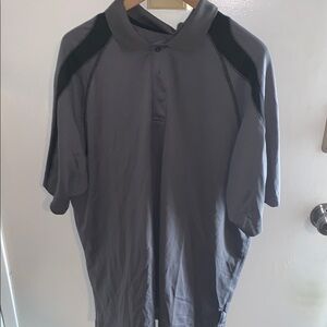 Apex Gray and Black Polo Shirt